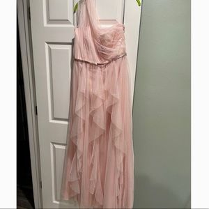 Vera wang blush dress. Size 14, worn once and then dry cleaned.